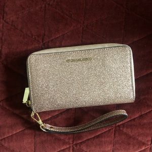Michael Kors Rose gold wristlet NWOT